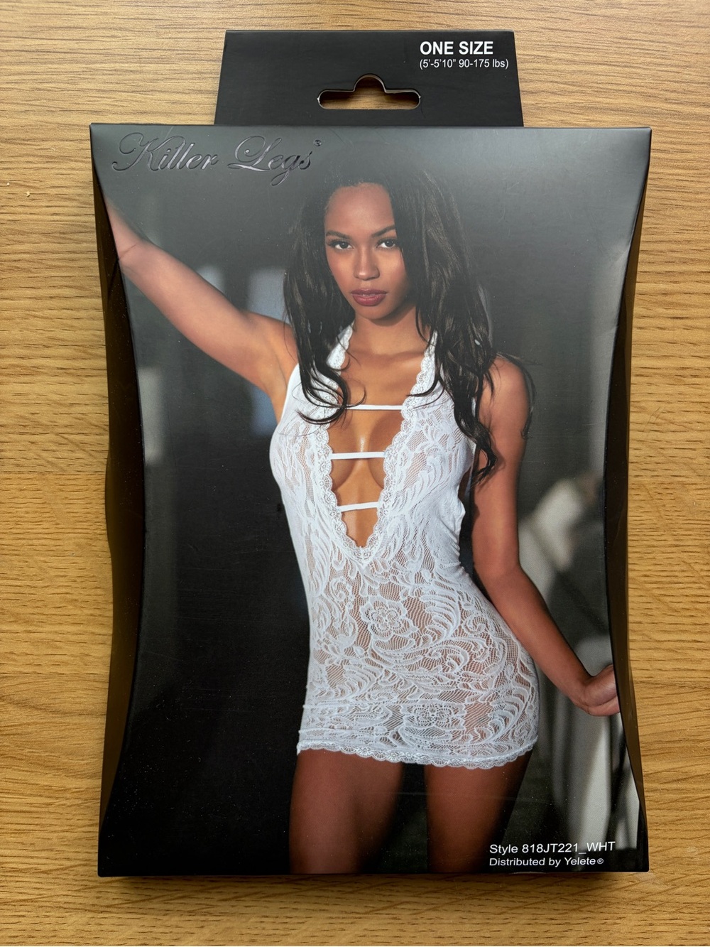 Women's White Lace Chemise - One Size